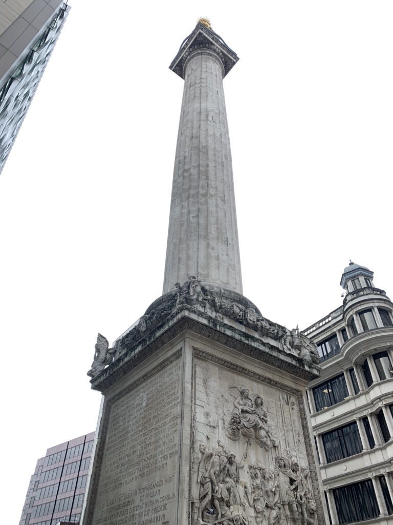 ロンドン大火とその後の復興   　The MONUMENT-Great Fire of London 1666